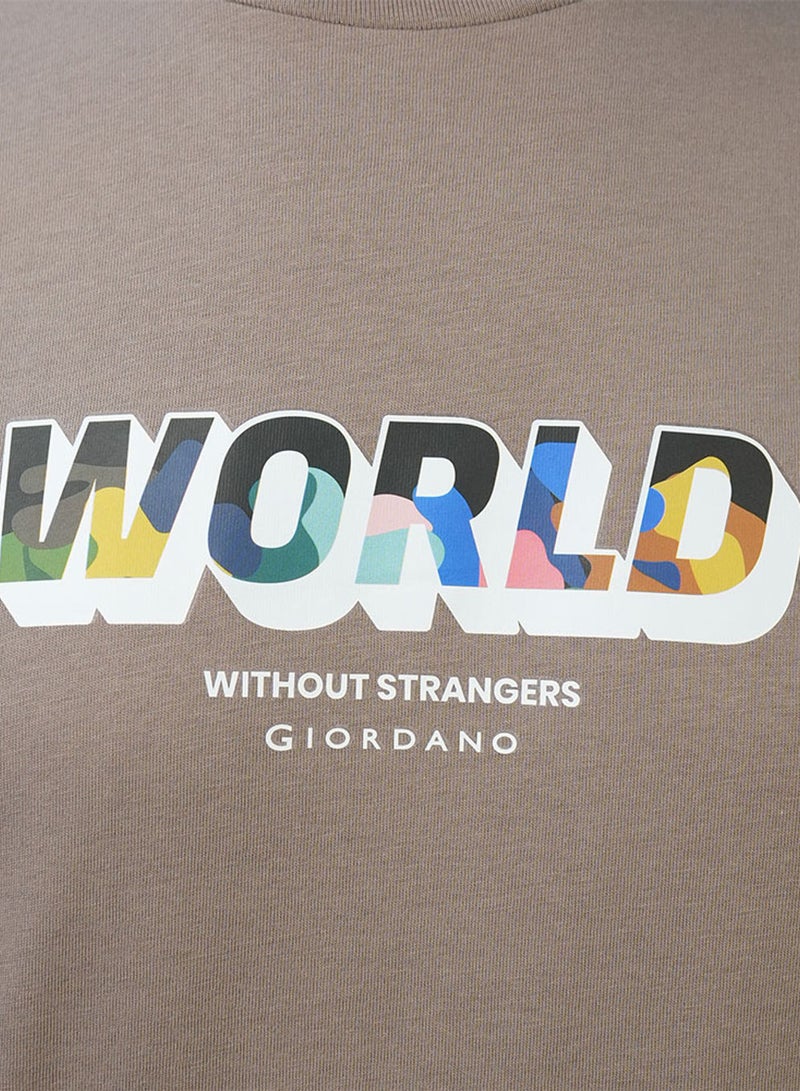 GIORDANO Men's Slim Fit Cotton Jersey Crew Neck Print Tee | WWS Graphic - Image 3